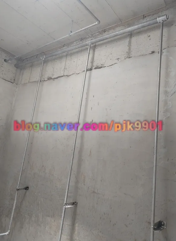 폭기조 내부 배관