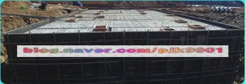 거푸집 설치 완료 구조물 전경